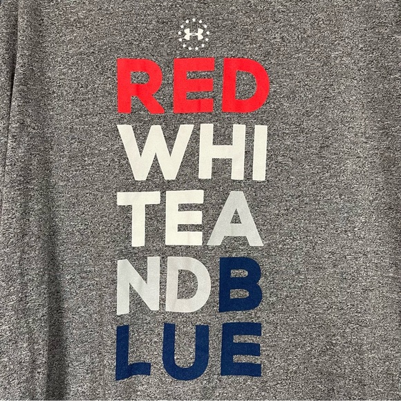 Under Armour, Loose Fit Heat Gear, Red White and Blue. Size XL. Excellent cond! - Picture 2 of 5